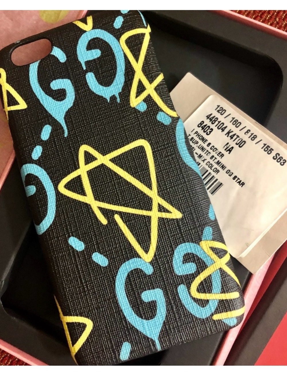 NWT~GUCCI~iPhone 6 Ghost GG Star Case
